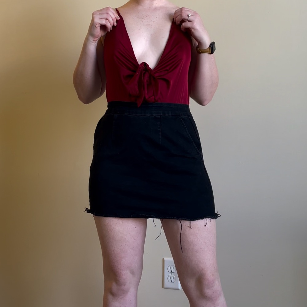 SHEIN Satin Cami Bodysuit NWOT